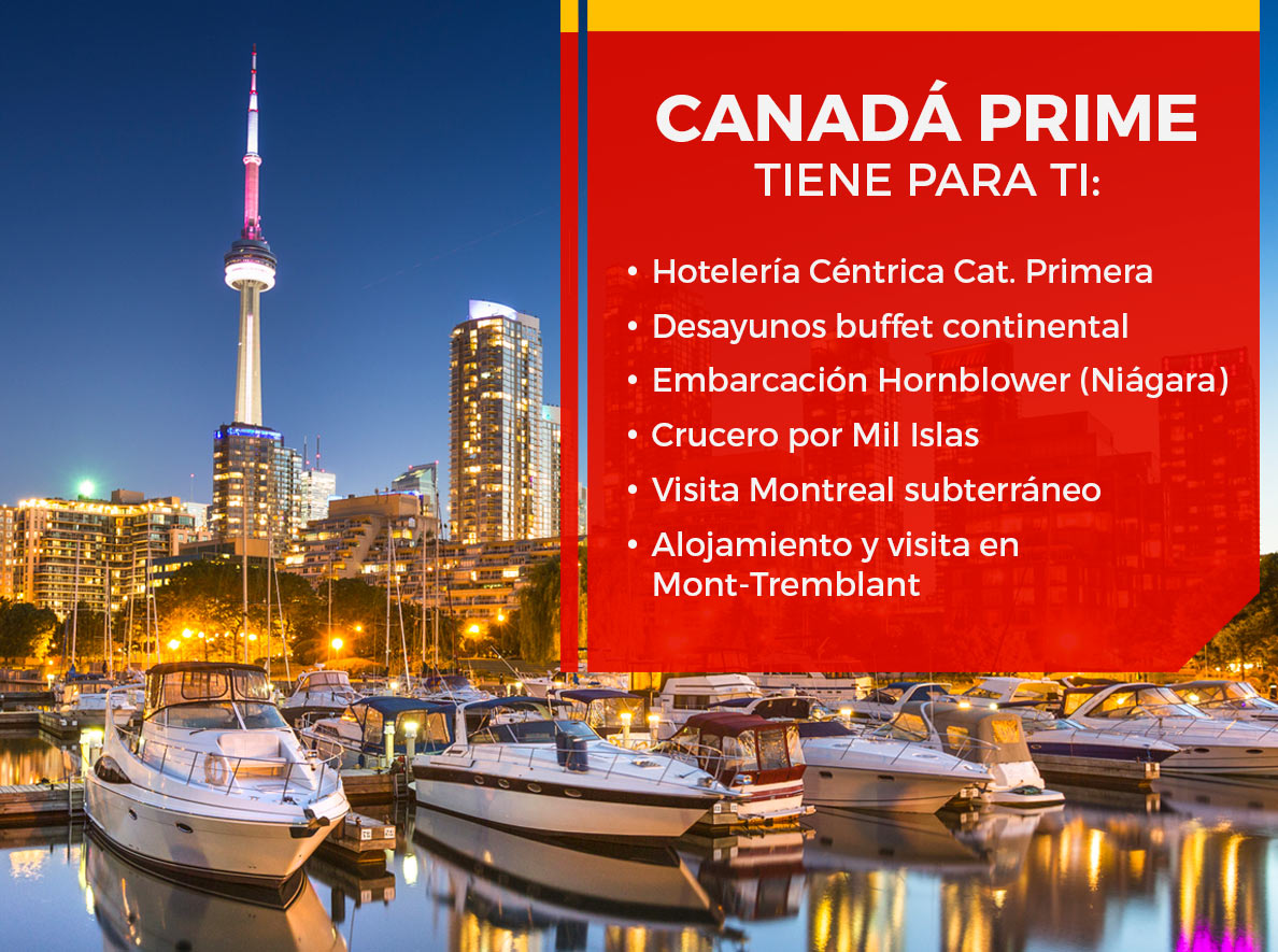 viajes a canada 8 dias todo incluido