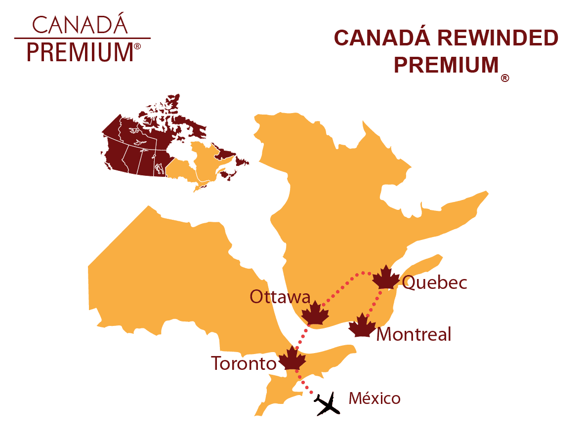 viajes a canada 8 días en tren